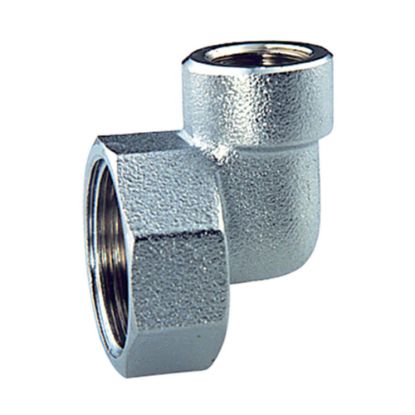 Immagine di RACCORDO TERMINALE A SQUADRA CROMATO Ø 1"x3/8" FEMMINA FAR