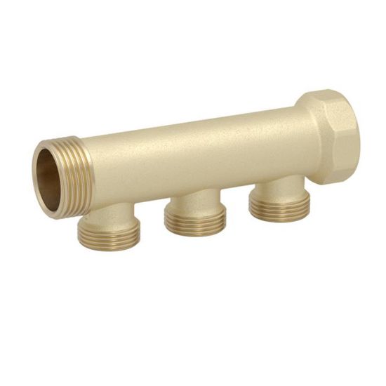 Immagine di COLLETTORE OTTONE Ø 3/4' A 3 VIE DA 1/2" POLETTI