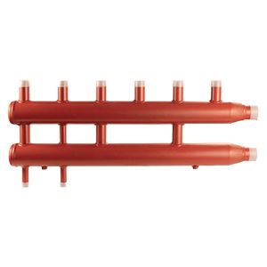 Immagine di COLLETTORE COMPLANARE DIACOL 6 ZONE ATTACCHI Ø 1" FILETTATO MASCHIO INTERASSE 125 MM COMPARATO