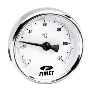Immagine di TERMOMETRO CON ATTACCO POSTERIORE SCALA -30+50° Ø 80 MM . GAMBO 50 MM . ATTACCO 1/2"M