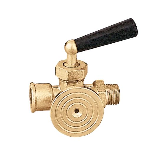 Immagine di RUBINETTO PORTAMANOMETRO ATTACCO 1/2" CON FLANGIA CALEFFI