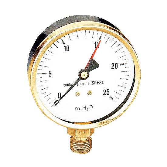 Immagine di IDROMETRO ATTACCO RADIALE Ø 80 MM . SCALA 0-25 M.C.A CALEFFI