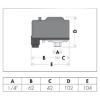 Immagine di PRESSOSTATO DI MINIMA RIARMO MANUALE Ø 1/4" CALEFFI