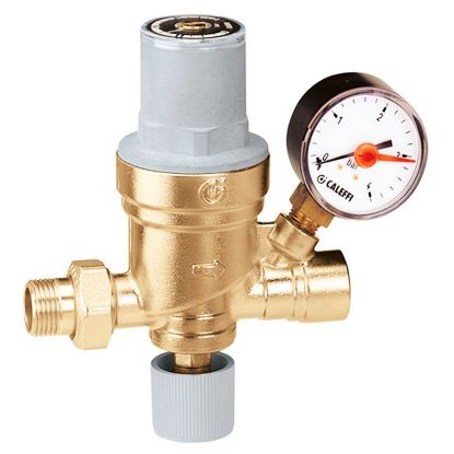 Immagine di GRUPPO DI RIEMPIMENTO Ø 1/2" PRETARABILE CON MANOMETRO CALEFFI