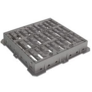 Immagine di GRIGLIA GHISA CM 50x50 CLASSE C250 PER POZZETTO 40x40 CM