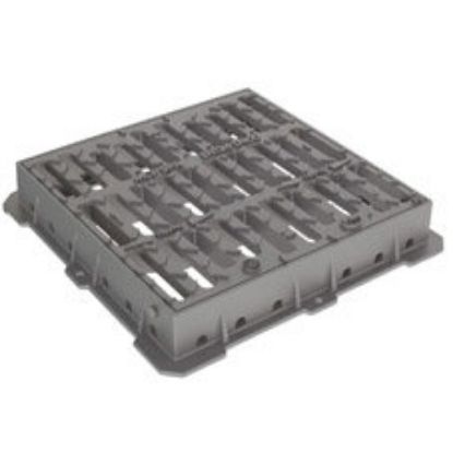 Immagine di GRIGLIA GHISA CM 50x50 CLASSE C250 PER POZZETTO 40x40 CM