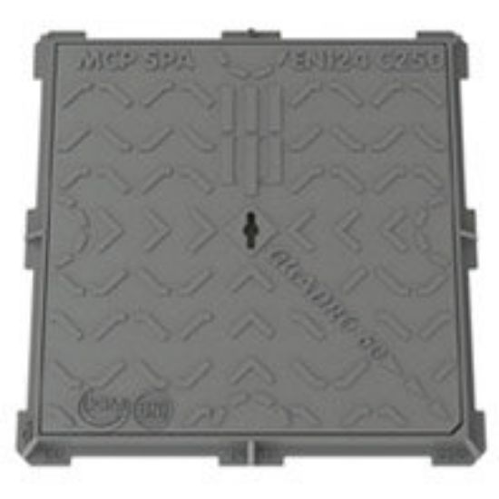 Immagine di CHIUSINO GHISA CM 40x40 CLASSE C250 PER POZZETTO 30x30 CM