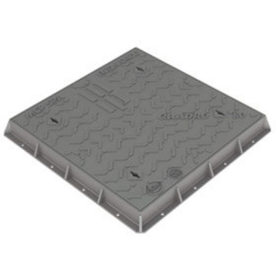 Immagine di CHIUSINO GHISA CM 40x40 CLASSE B125 PER POZZETTO 30x30 CM