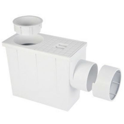 Immagine di POZZETTO PLUVIALE 13,3x26 CM H 21,2 CM SCARICO Ø 80/100 MM USCITA 100 MM