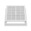 Immagine di GRIGLIA 20x20 CM CON TELAIO PEDONALE PVC MISURA ESTERNA 21x21 CM