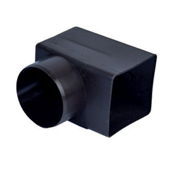 Immagine di RACCORDO PER BOCCHETTONE AD ANGOLO 100x100 USCITA 80 MM