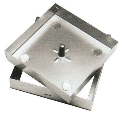 Immagine di SIGILLO ZINCATO VUOTO STAMPATO MISURA ESTERNA 23x23H8 CM