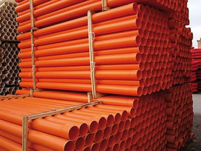 Immagine di TUBO PVC ROSSO DIAMETRO 100 MM DA 2 MT