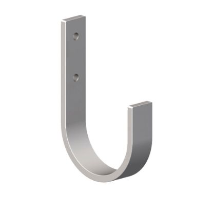 Immagine di GANCIO ACCIAIO PIATTO ZINCATO 70x110 MM FISSAGGIO A PARETE PORTATA 55 KG