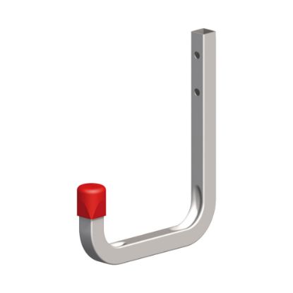 Immagine di GANCIO PER PARETI ACCIAIO ZINCATO 150x210 MM PORTATA MAX KG 50 COMBINABILE CON PROFILO COAXIS