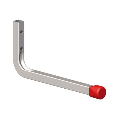 Immagine di GANCIO PER PARETI ACCIAIO 350x165 MM PORTATA MAX KG 25 COMBINABILE CON PROFILO COAXIS