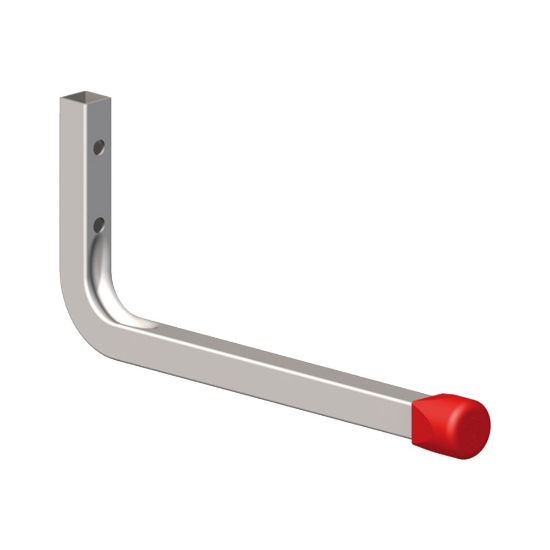 Immagine di GANCIO PER PARETI ACCIAIO 350x165 MM PORTATA MAX KG 25 COMBINABILE CON PROFILO COAXIS