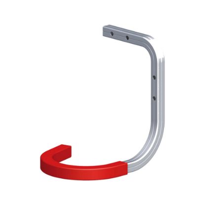 Immagine di GANCIO PER BICICLETTE A PARETE E SOFFITTO 150x320 MM COMBINABILE CON PROFILO COAXIS PORTATA MAX 20