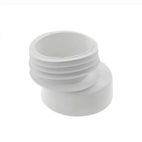 Immagine di GUARNIZIONE WC ECCENTRICA BIANCA Ø 110/90 MM SPOSTAMENTO 20/30 MM GO PLAST