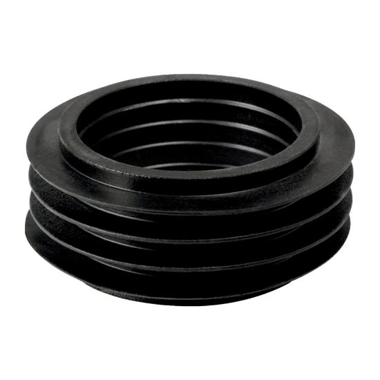 Immagine di MORSETTO WC RETROVASO IN GOMMA NERA Ø 60x40-44 MM PER VASO GEBERIT