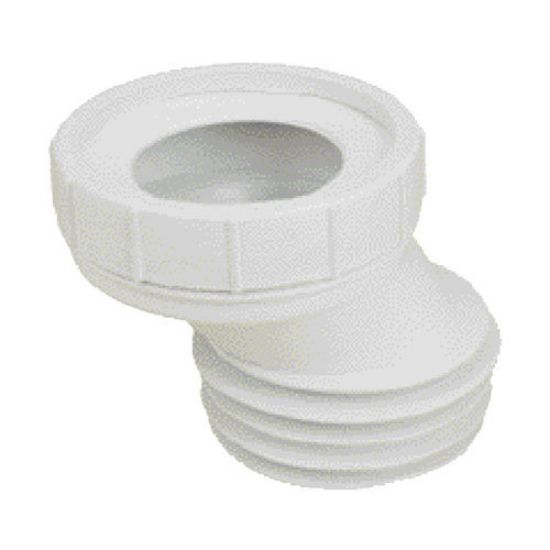 Immagine di GUARNIZIONE WC ECCENTRICA BIANCA SPOSTAMENTO 45 MM