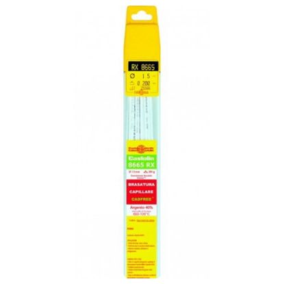 Immagine di BACCHETTE PER SALDARE ARGENTO 40% SCATOLA DA 200 GRAMMI CASTOLIN 8665 RX