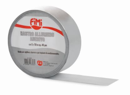 Immagine di NASTRO ALLUMINIO ADESIVO ALTO 5 CM ROTOLO 50 MT FIMI