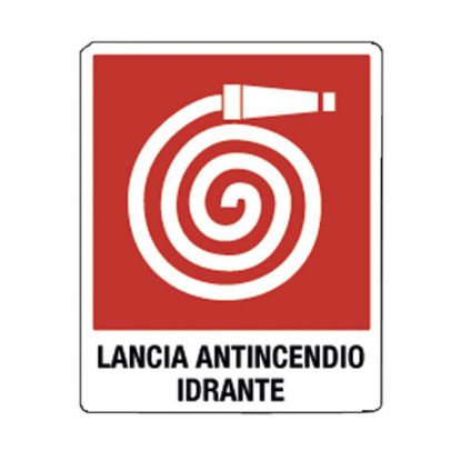 Immagine di CARTELLO LANCIA ANTICENDIO 25x31 CM