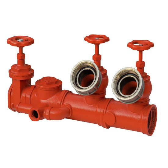 Immagine di GRUPPO ATTACCO MOTOPOMPA 2 IDRANTI ATTACCO 2"1/2 UNI70 ORIZZONTALE