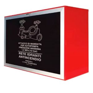 Immagine di CASSETTA ESTERNO PER ATTACCO MOTOPOMPA ATTACCO 3' / 4' COMPLETA DI LASTRA