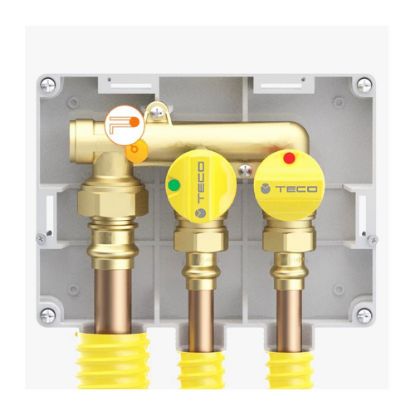 Immagine di KIT COLLETTORE K2.2 2VIE TC3/4" 2 RUBINETTI TECO C01