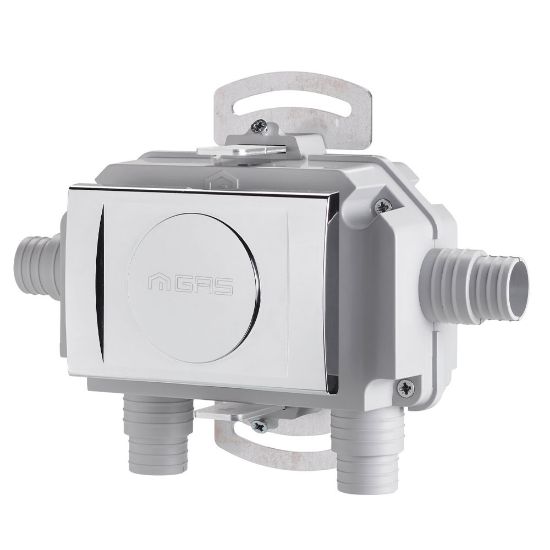 Immagine di KIT VALVOLA GASLOCK 3/4"MMUSCITE SIA LATERALI CHE INFERIORI CON SPORTELLO CROMO F.I.V.