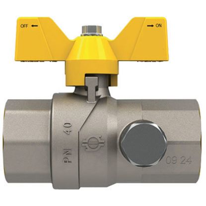 Immagine di VALVOLA GAS DRITTA CON PRESA DI PRESSIONE Ø 3/4" FF