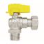 Immagine di RUBINETTO GAS A SQUADRO Ø 3/4"M CON GIRELLO Ø 3/4"F