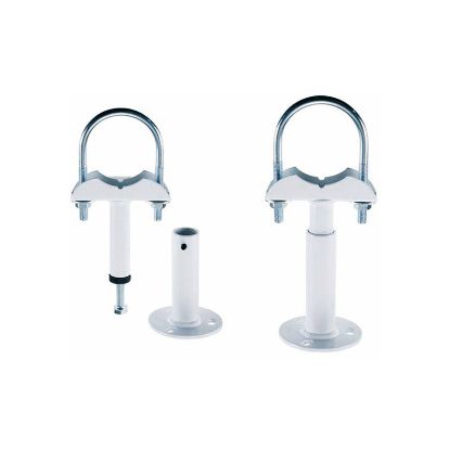 Immagine di COPPIA PIEDINI VERNICIATI BIANCHI PER RADIATORI