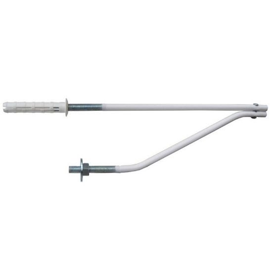 Immagine di MENSOLA PER LAVABO 460 MM BIANCA CONFEZIONE 2 PZ RACCORDERIE METALLICHE