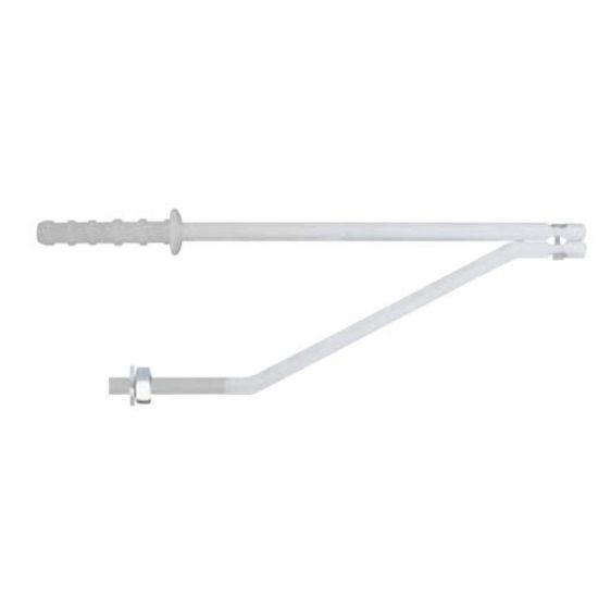 Immagine di MENSOLA PER LAVABO 340 MM BIANCA CONFEZIONE 2 PZ RACCORDERIE METALLICHE