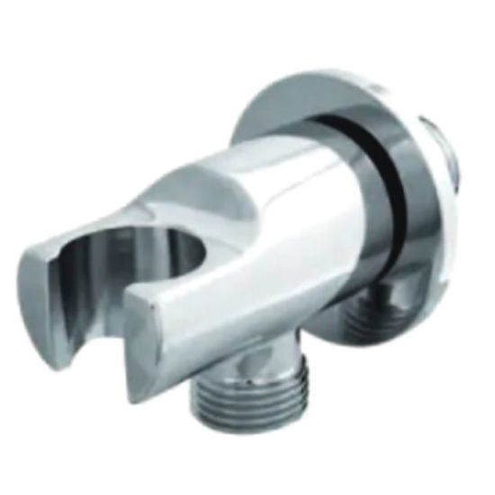 Immagine di PRESA ACQUA TONDA CON SUPPORTO DOCCETTA CROMO