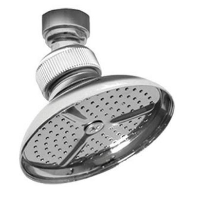 Immagine di SOFFIONE TONDO CON SNODO NORMALE DIAMETRO 10 CM CROMO GO PLAST