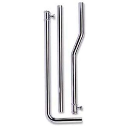 Immagine di TUBO DI CACCIATA Ø 30 MM H.180 CM CROMO ESTERNO TREMOLADA