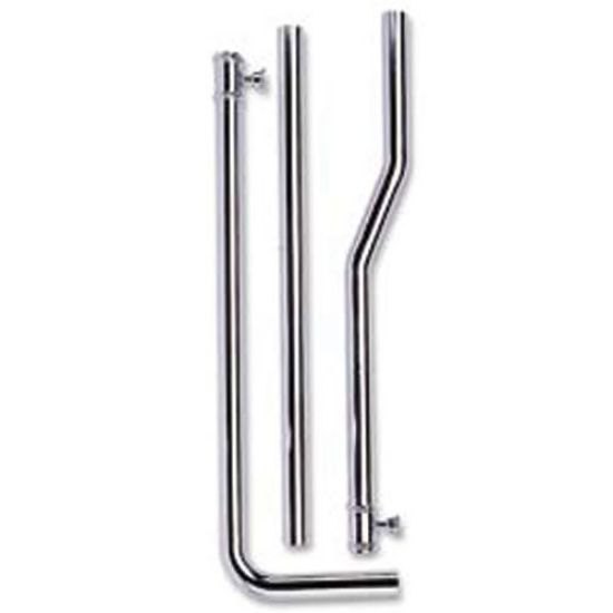 Immagine di TUBO DI CACCIATA Ø 30 MM H.180 CM CROMO ESTERNO TREMOLADA