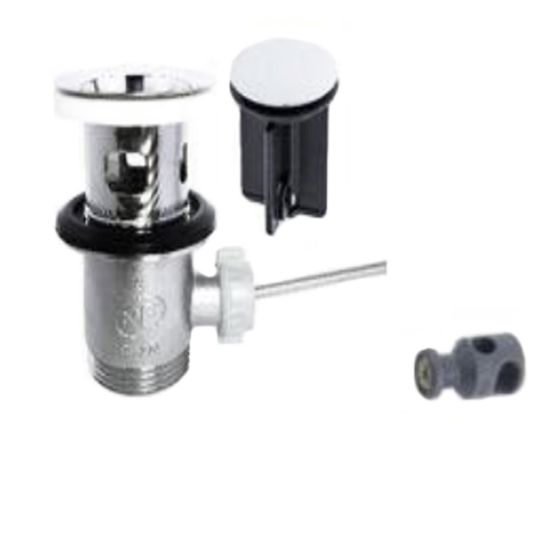 Immagine di PILETTA PER LAVABO E BIDET CON SALTARELLO Ø 1" CROMATA