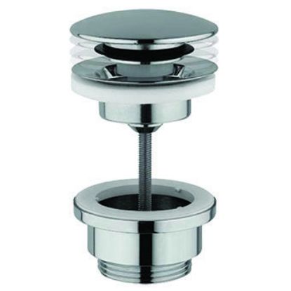 Immagine di PILETTA PER LAVABO E BIDET PUSH UP Ø 1 1/4" SOTTOSPESSORATA CROMATA