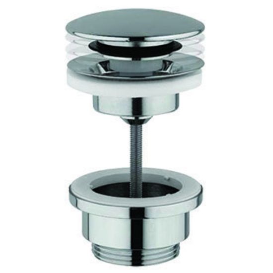 Immagine di PILETTA PER LAVABO E BIDET PUSH UP Ø 1 1/4" SOTTOSPESSORATA CROMATA