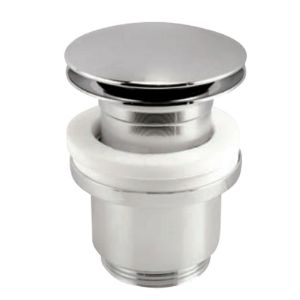 Immagine di PILETTA PER LAVABO E BIDET PUSH-UP SENZA TROPPO PIENO Ø 1"1/4 CROMATA