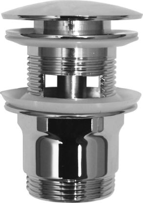 Immagine di PILETTA PER LAVABO E BIDET PUSH-UP CON TROPPO PIENO Ø 1 1/4" CROMATA