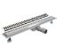 Immagine di GRIGLIA FILO PAVIMENTO IN ACCIAIO INOX CON SIFONE L 650 MM CGS