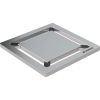 Immagine di GRIGLIA DESIGN QUADRATO IN ACCIAIO INOX 8x8 CM GEBERIT