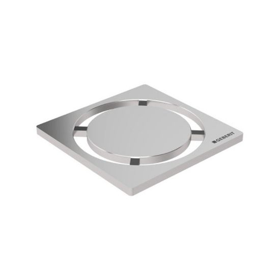 Immagine di GRIGLIA DESIGN ROTONDO IN ACCIAIO INOX 8x8 CM GEBERIT