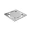 Immagine di GRIGLIA DESIGN ROTONDO IN ACCIAIO INOX 8x8 CM GEBERIT